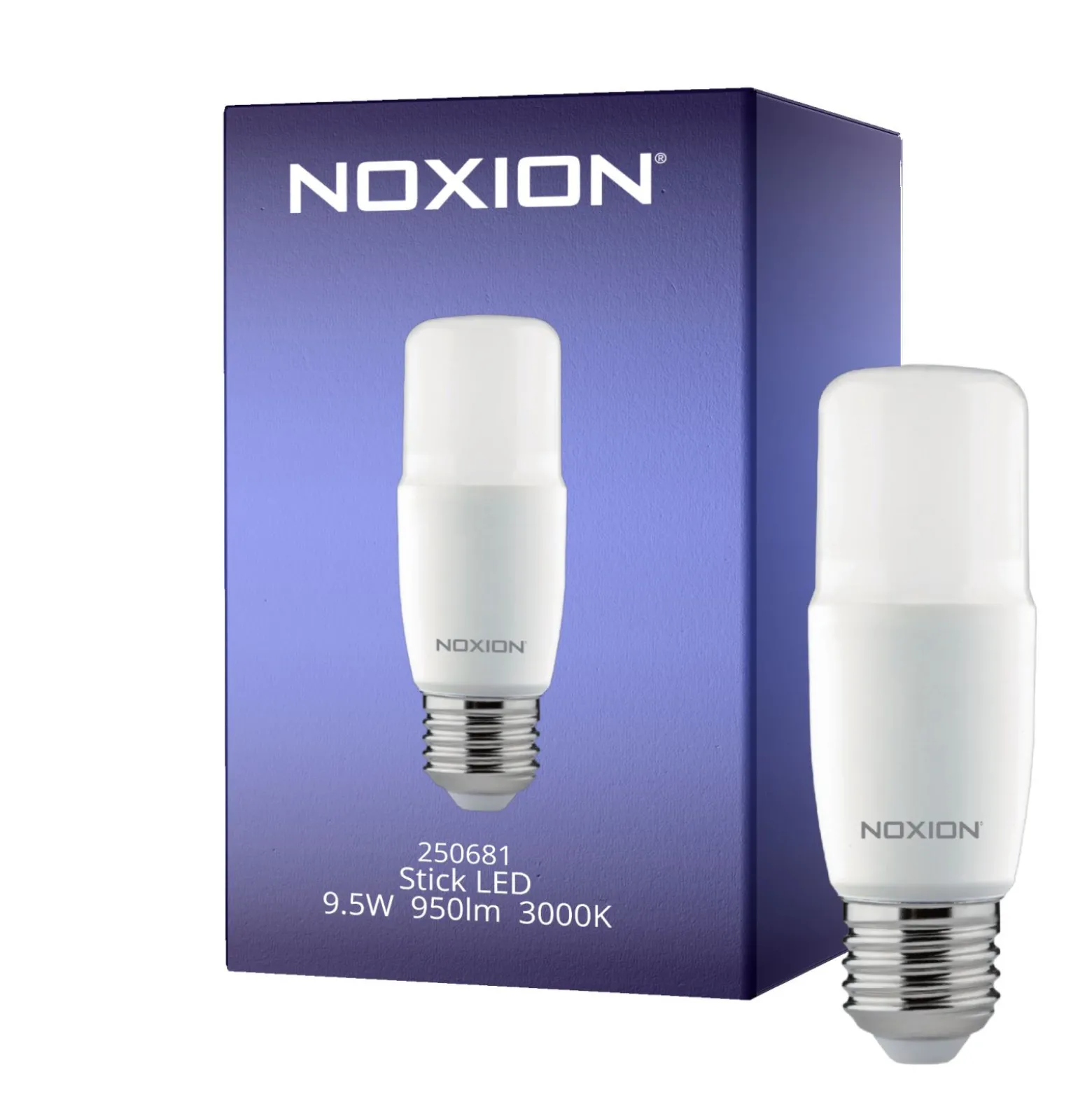 Noxion Stick LED E27 Matt 9.5W 950lm - 830 Varm Vit | Ersättare 68W