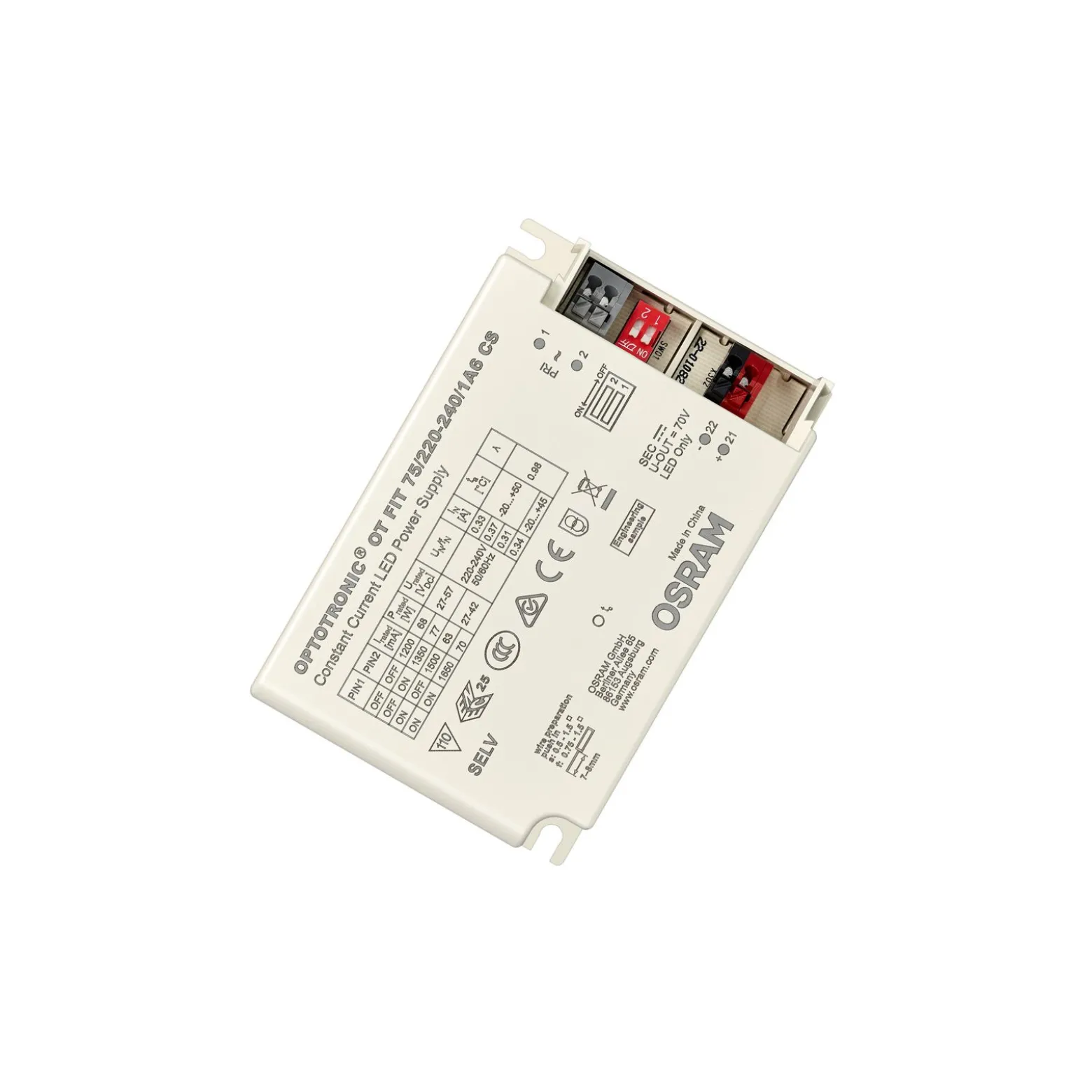 Osram Optotronic LED Drivdon OT FIT 75/220-240/1A6 CS
