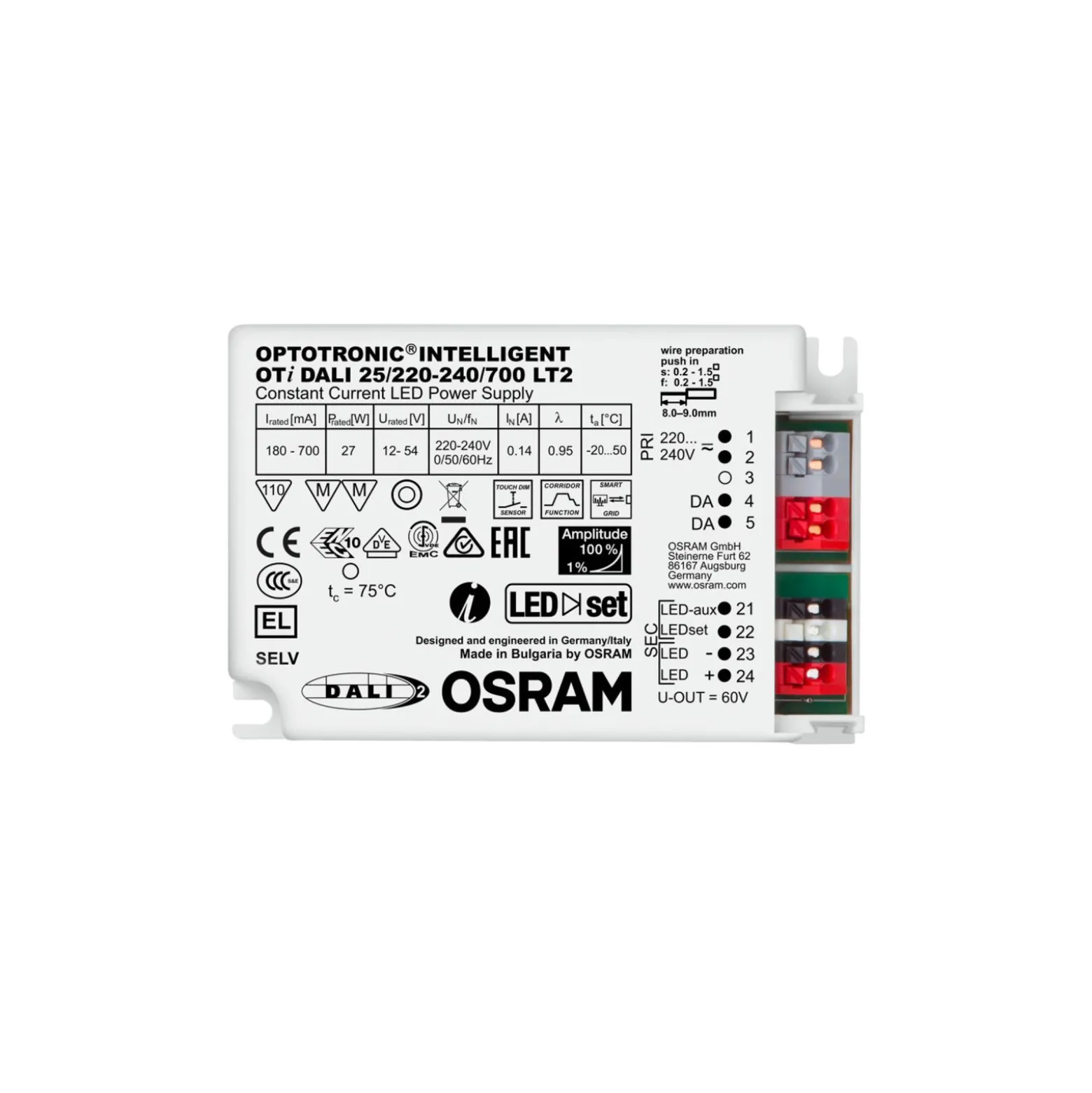 Osram OTI DALI 25/220-240/700 LT2 DIMVS20