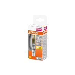 Osram Classic LED B15d Kronljus Filament Klar 4W 470lm - 827 Extra Varm Vit | Ersättare 40W