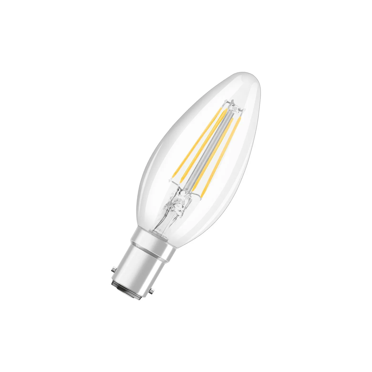 Osram Classic LED B15d Kronljus Filament Klar 4W 470lm - 827 Extra Varm Vit | Ersättare 40W