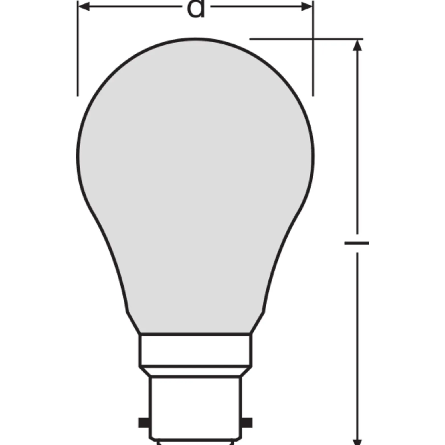 Osram Classic LED B22d Päron Filament Matt 11W 1521lm - 865 Dagsljus | Dimbar - Ersättare 100W