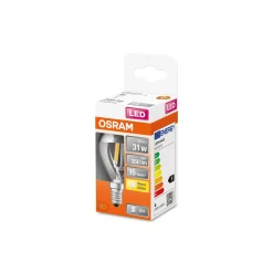 Osram Classic LED E14 Boll Filament Klar 4W 350lm - 827 Extra Varm Vit | Ersättare 31W