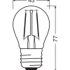 Osram Classic LED E27 Boll Filament Klar 4W 470lm - 865 Dagsljus | Ersättare 40W