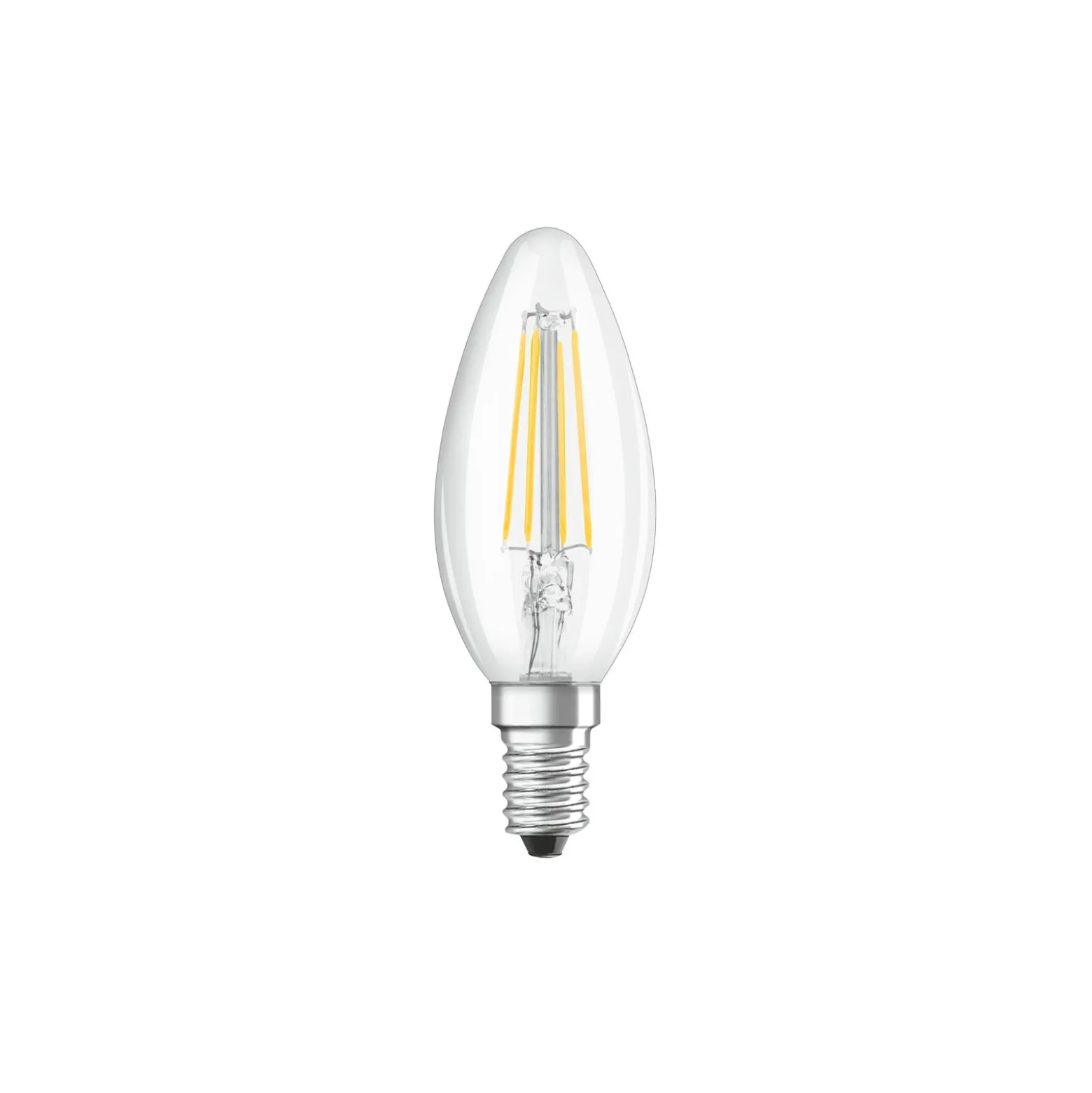 Osram Classic LED E14 Kronljus Filament Klar 4W 470lm - 827 Extra Varm Vit | 3 Step Dim - Ersättare 40W