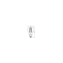 Osram Classic LED E27 Päron Filament Klar Relax and Active 7W 806lm - 827 Extra Varm Vit | Ersättare 60W