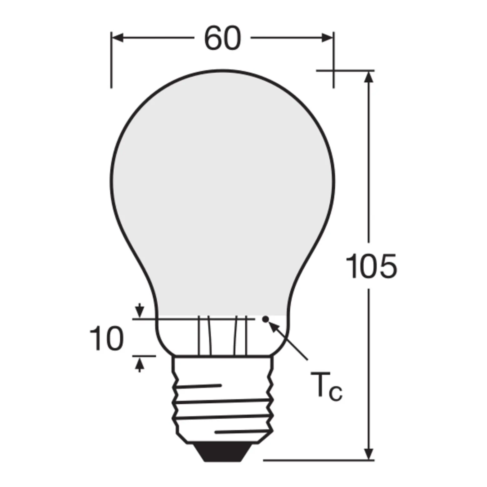 Osram Classic LED E27 Päron Filament Matt 6.5W 806lm - 865 Dagsljus | Ersättare 60W