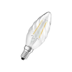 Osram Classic LED E14 Vriden candle Filament Klar 2.5W 250lm - 827 Extra Varm Vit | Ersättare 25W