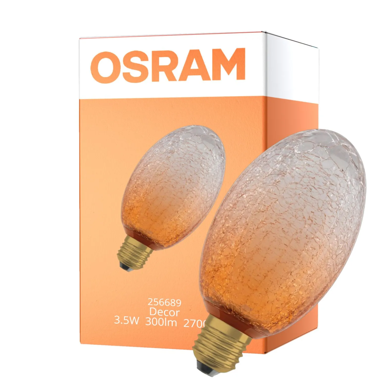 Osram Decor LED Lamp Apelsin Glas E27 3.5W 300lm - 827 Extra Varm Vit | Ersättare 25W