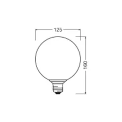 Osram Decor LED Lamp Apelsin Glas E27 3.5W 300lm - 827 Extra Varm Vit | Ersättare 25W