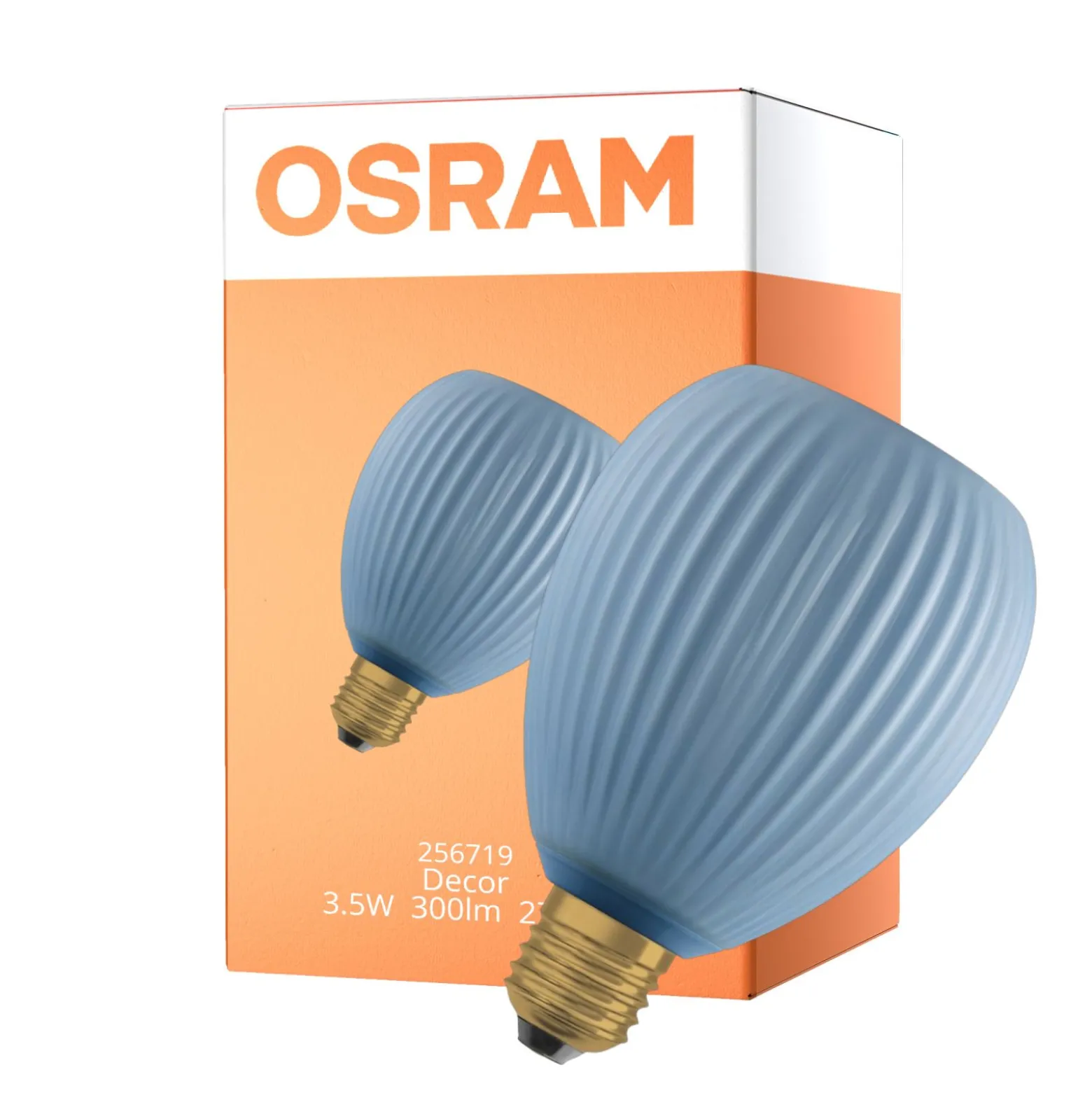 Osram Decor LED Lamp Blå Glas E27 3.5W 300lm - 827 Extra Varm Vit | Ersättare 25W