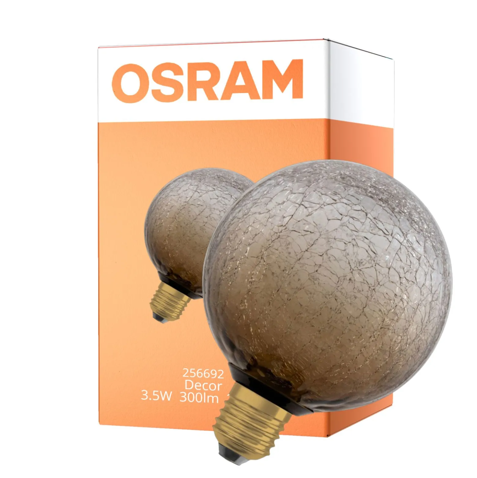 Osram Decor LED Lamp Brun Glas E27 3.5W 300lm - 827 Extra Varm Vit | Ersättare 25W