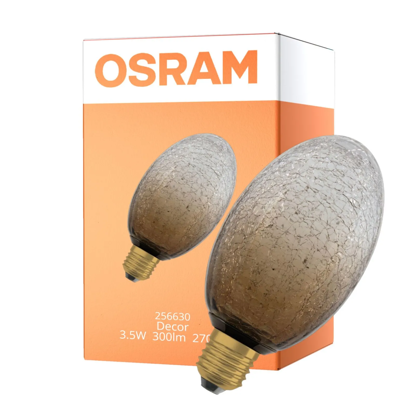 Osram Decor LED Lamp Brun Glas E27 3.5W 300lm - 827 Extra Varm Vit | Ersättare 25W