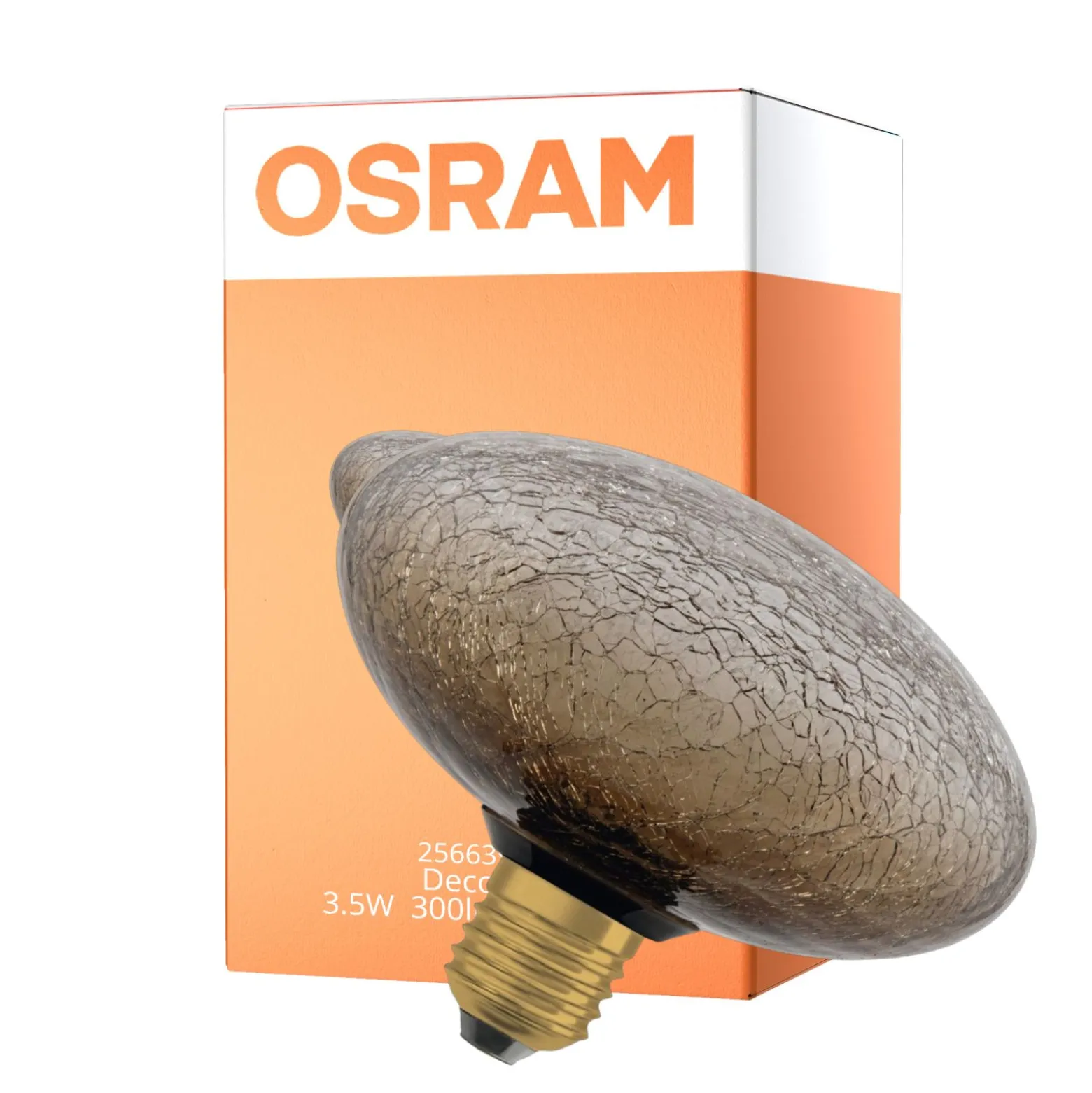 Osram Decor LED Lamp Brun Glas E27 3.5W 300lm - 827 Extra Varm Vit | Ersättare 25W