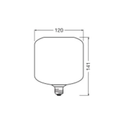 Osram Decor LED Lamp Grön Glas E27 3.5W 300lm - 827 Extra Varm Vit | Ersättare 25W