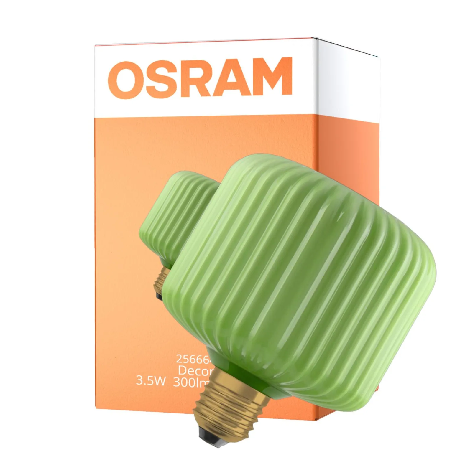 Osram Decor LED Lamp Grön Glas E27 3.5W 300lm - 827 Extra Varm Vit | Ersättare 25W