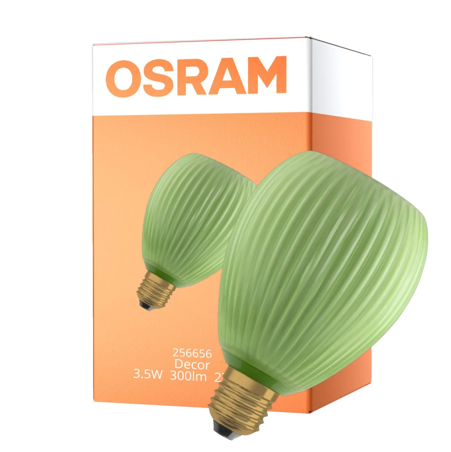 Osram Decor LED Lamp Grön Glas E27 3.5W 300lm - 827 Extra Varm Vit | Ersättare 25W