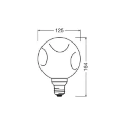 Osram Decor LED Lamp Guld Glas E27 3.5W 300lm - 827 Extra Varm Vit | Ersättare 25W