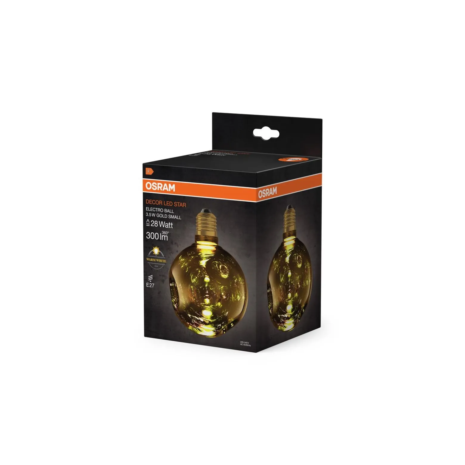 Osram Decor LED Lamp Guld Glas E27 3.5W 300lm - 827 Extra Varm Vit | Ersättare 25W