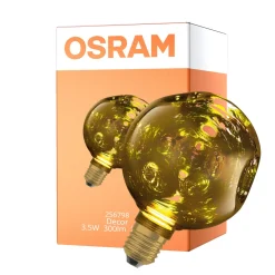 Osram Decor LED Lamp Guld Glas E27 3.5W 300lm - 827 Extra Varm Vit | Ersättare 25W