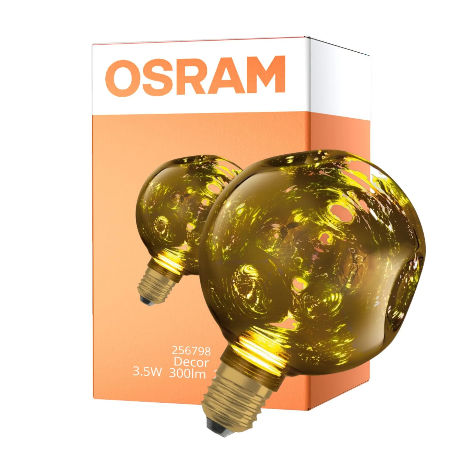 Osram Decor LED Lamp Guld Glas E27 3.5W 300lm - 827 Extra Varm Vit | Ersättare 25W
