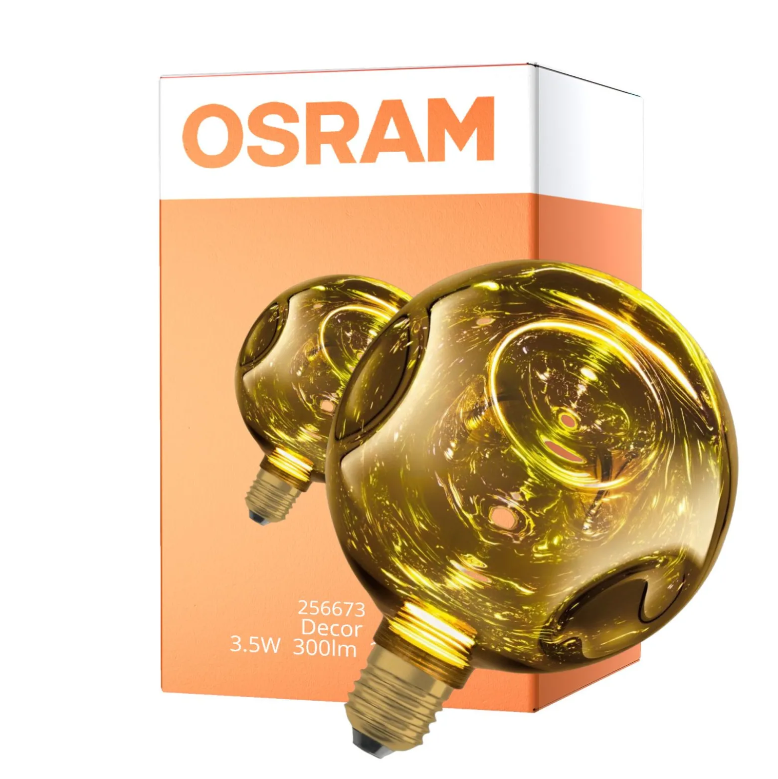 Osram Decor LED Lamp Guld Glas E27 3.5W 300lm - 827 Extra Varm Vit | Ersättare 25W