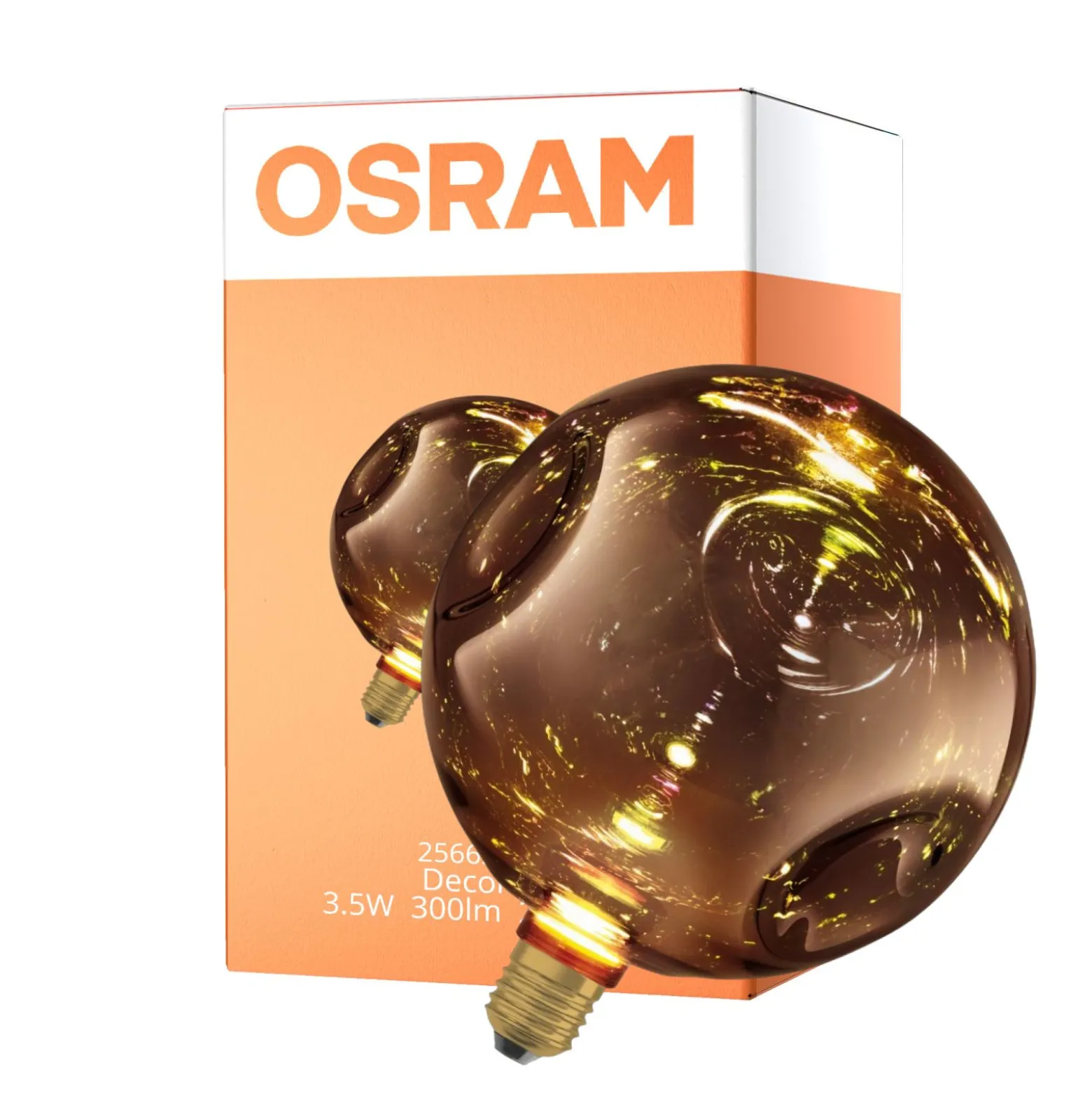 Osram Decor LED Lamp Rose Glas E27 3.5W 300lm - 827 Extra Varm Vit | Ersättare 25W