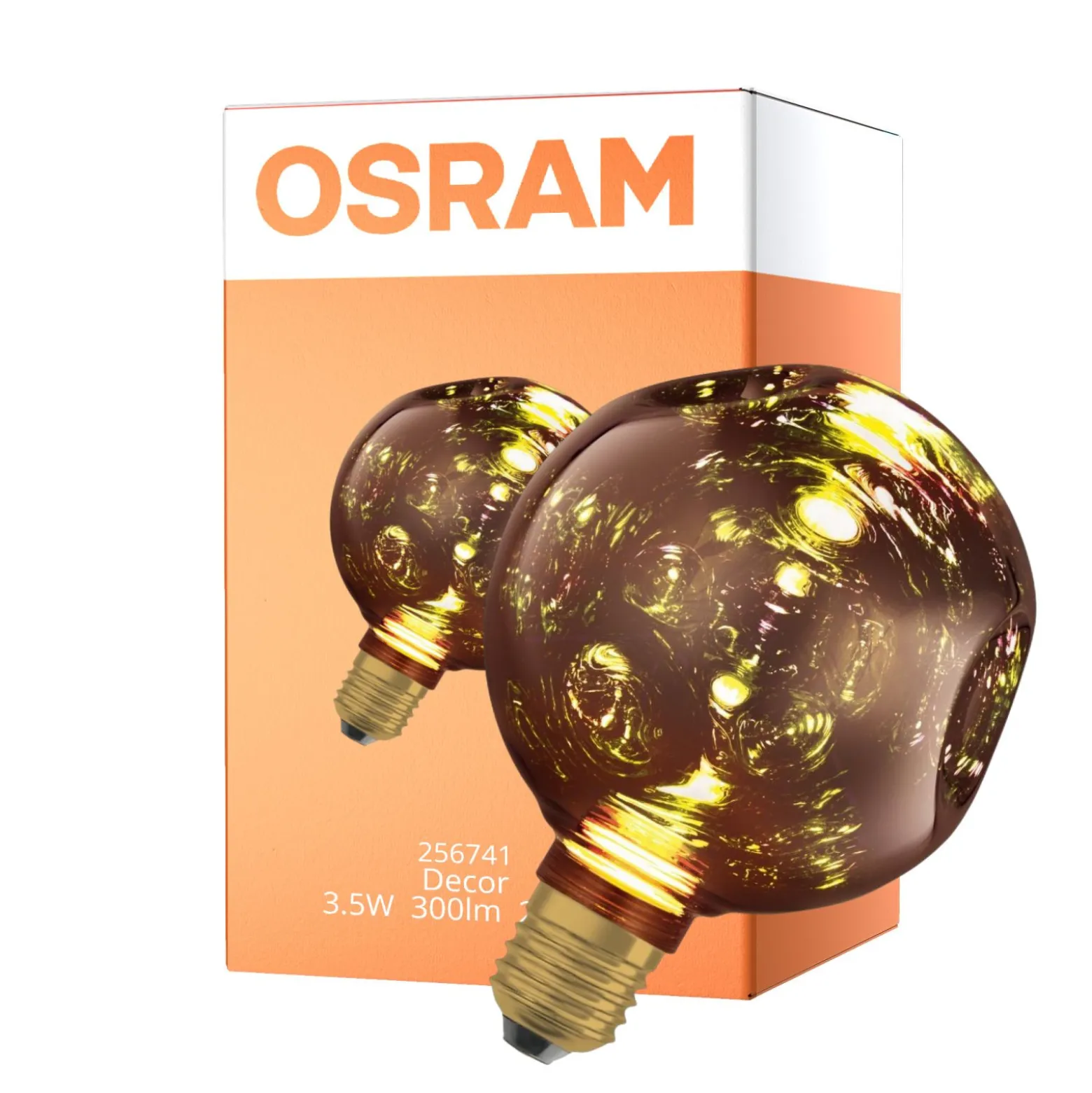 Osram Decor LED Lamp Rose Glas E27 3.5W 300lm - 827 Extra Varm Vit | Ersättare 25W