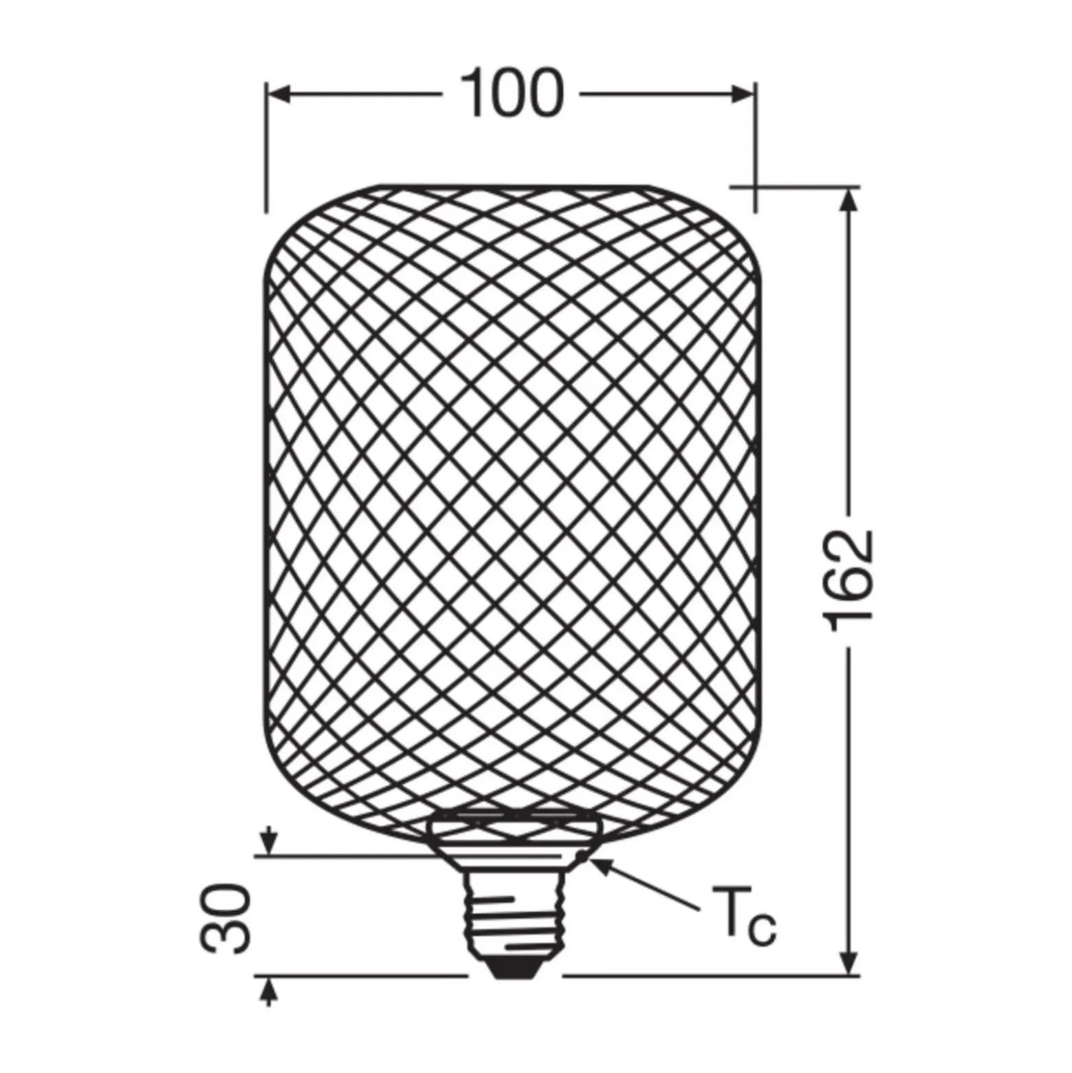 Osram Decor Platt Lamp In Metall Armatur LED E27 Special Matt Guld 3.5W 300lm - 827 Extra Varm Vit | Ersättare 25W