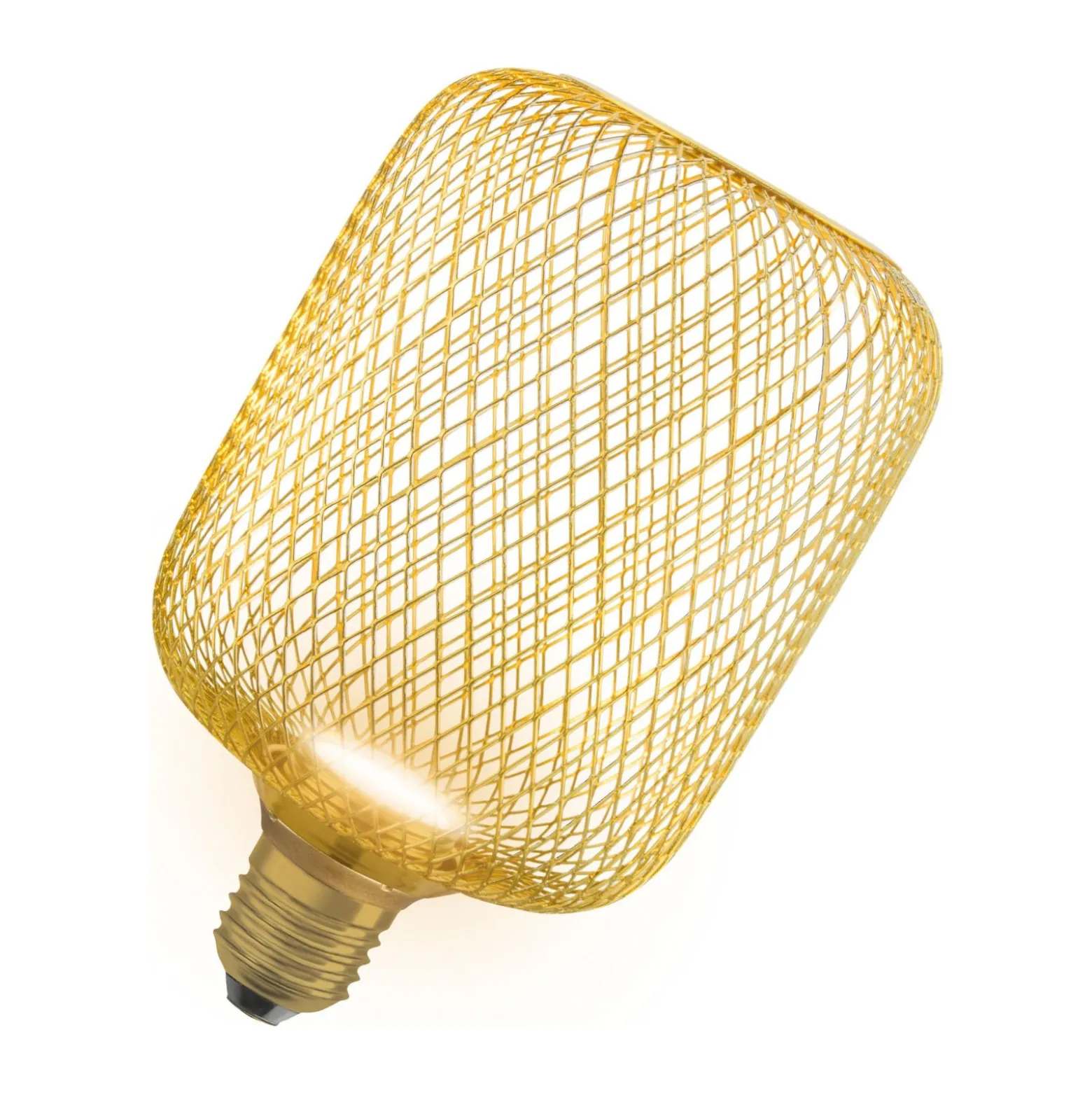 Osram Decor Platt Lamp In Metall Armatur LED E27 Special Matt Guld 3.5W 300lm - 827 Extra Varm Vit | Ersättare 25W