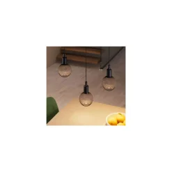 Osram Decor Platt Lamp In Metall Armatur LED E27 Globe Matt Svart 3.5W 300lm - 827 Extra Varm Vit | Ersättare 25W