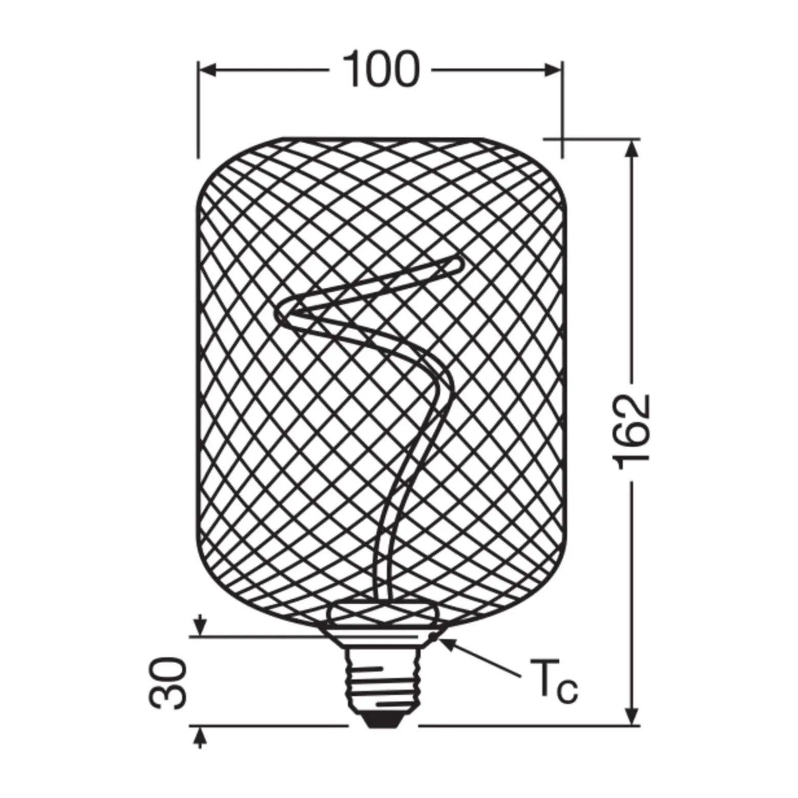 Osram Decor Spiral E27 Special Filament Klar 3.5W 130lm - 818 Extra Varm Vit | Dimbar - Ersättare 15W