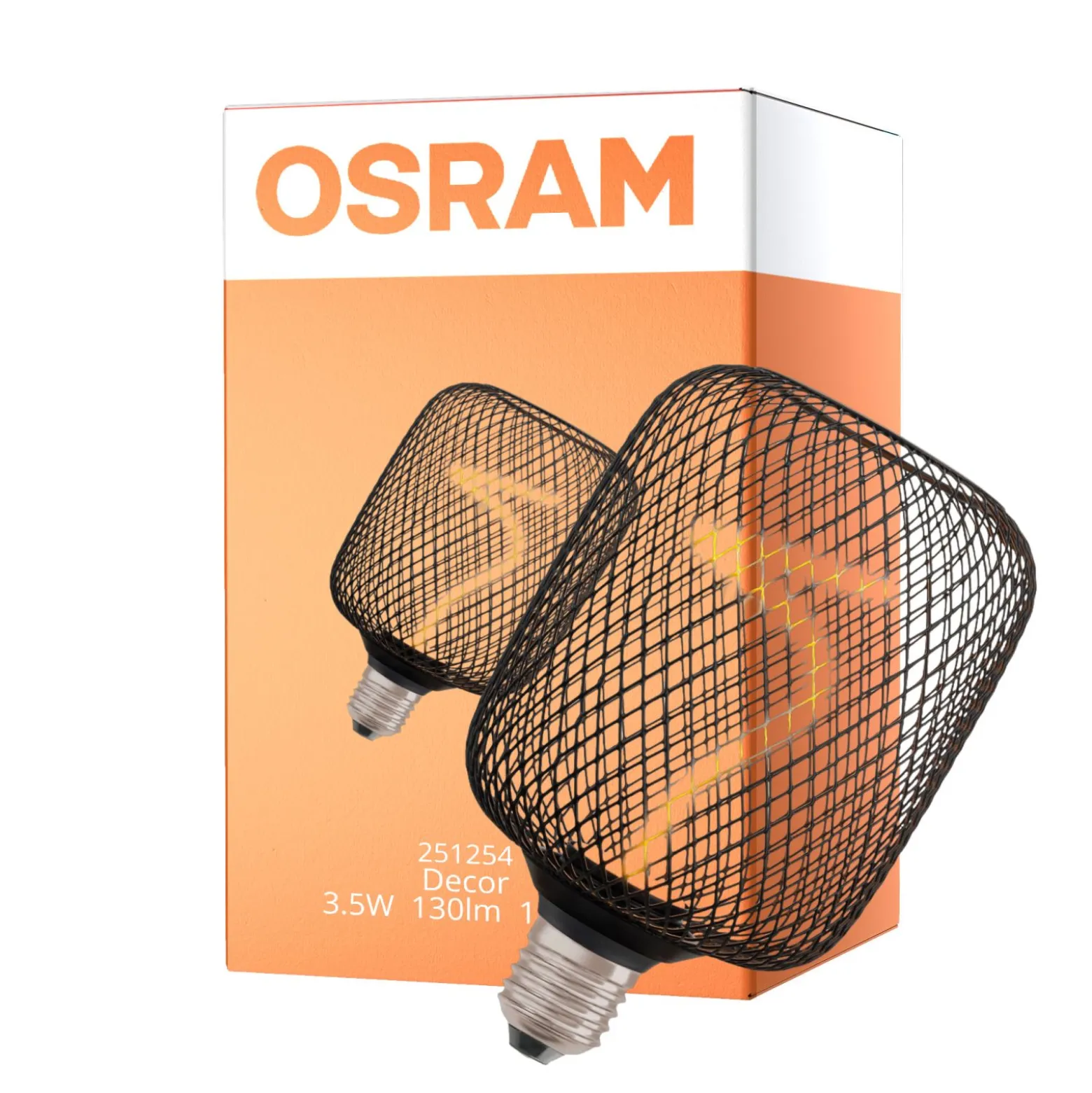 Osram Decor Spiral E27 Special Filament Klar 3.5W 130lm - 818 Extra Varm Vit | Dimbar - Ersättare 15W