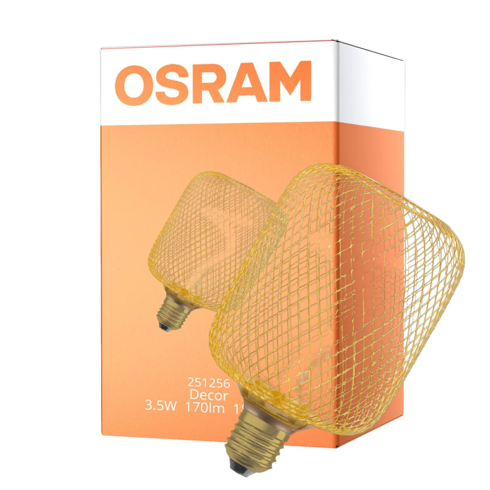 Osram Decor Spiral E27 Special Filament Guld 3.5W 170lm - 818 Extra Varm Vit | Dimbar - Ersättare 15W