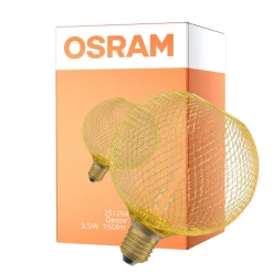 Osram Decor Straw E27 Tubular Filament Klar 3.5W 150lm - 818 Extra Varm Vit | Dimbar - Ersättare 15W
