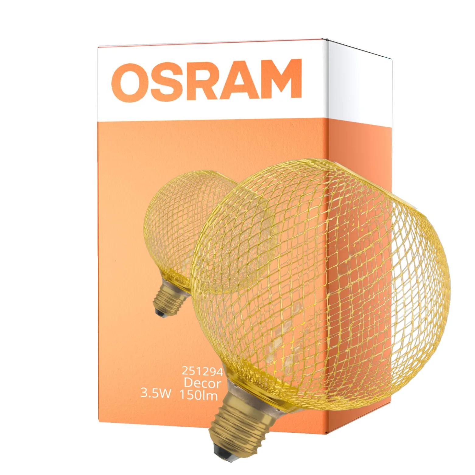 Osram Decor Straw E27 Tubular Filament Klar 3.5W 150lm - 818 Extra Varm Vit | Dimbar - Ersättare 15W