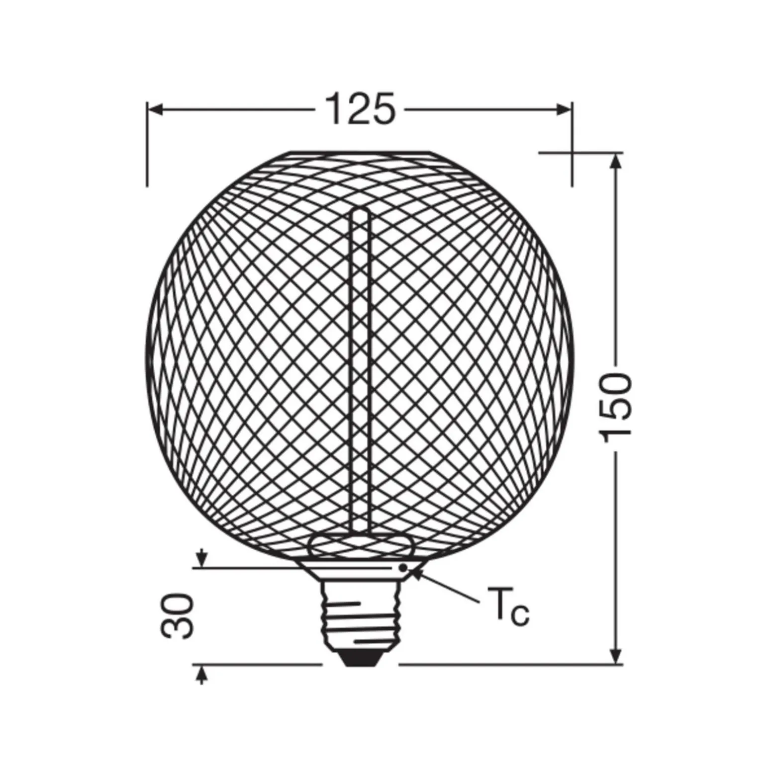 Osram Decor Straw E27 Tubular Filament Klar 3.5W 150lm - 818 Extra Varm Vit | Dimbar - Ersättare 15W