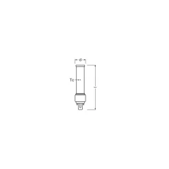 Osram Dulux-D LED 5W 600lm - 840 Kallvit | 2-Stift - Ersättare 10W