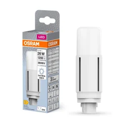Osram Dulux-D LED 9.5W 1200lm - 840 Kallvit | 2-Stift - Ersättare 26W