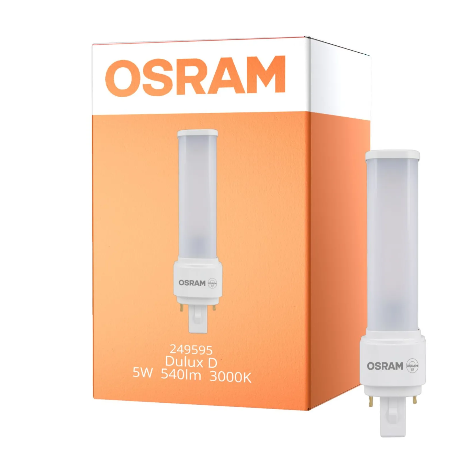 Osram Dulux-D LED 5W 540lm - 830 Varm Vit | 2-Stift - Ersättare 10W