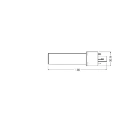 Osram Dulux-S LED 3.5W 400lm - 840 Kallvit | 2-Stift - Ersättare 7W
