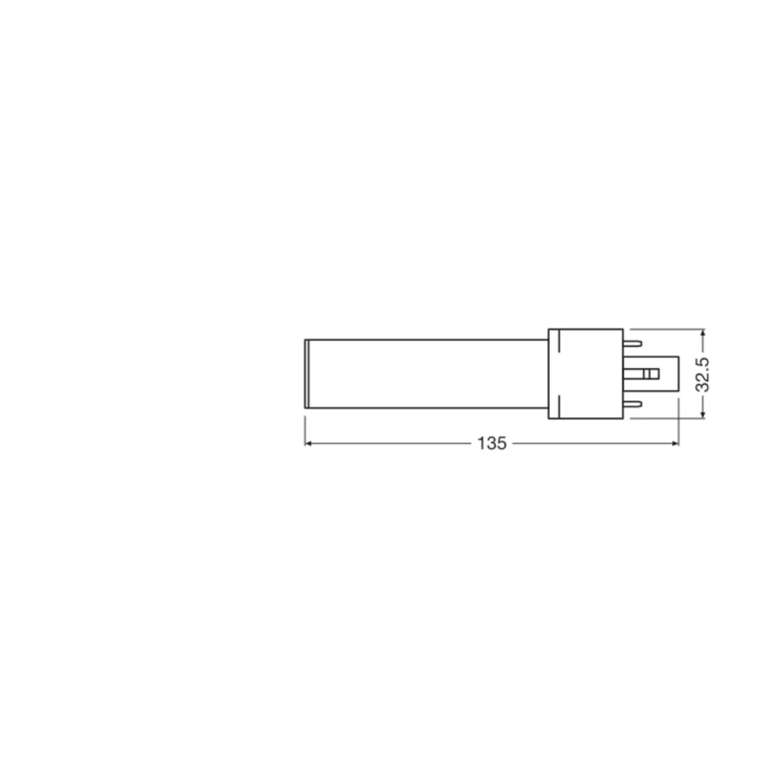 Osram Dulux-S LED 3.5W 400lm - 840 Kallvit | 2-Stift - Ersättare 7W