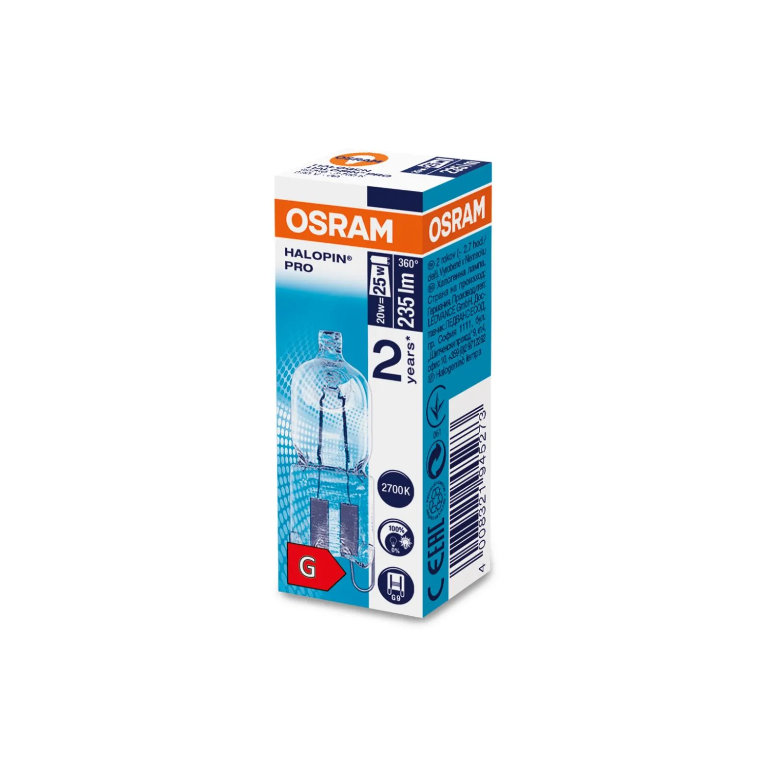 Osram Halogen G9 HaloPin Eco Pro 20W