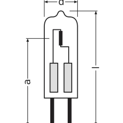 Osram Halostar Superstar 2000 GY6.35 25W 12V - 929 Extra Varm Vit