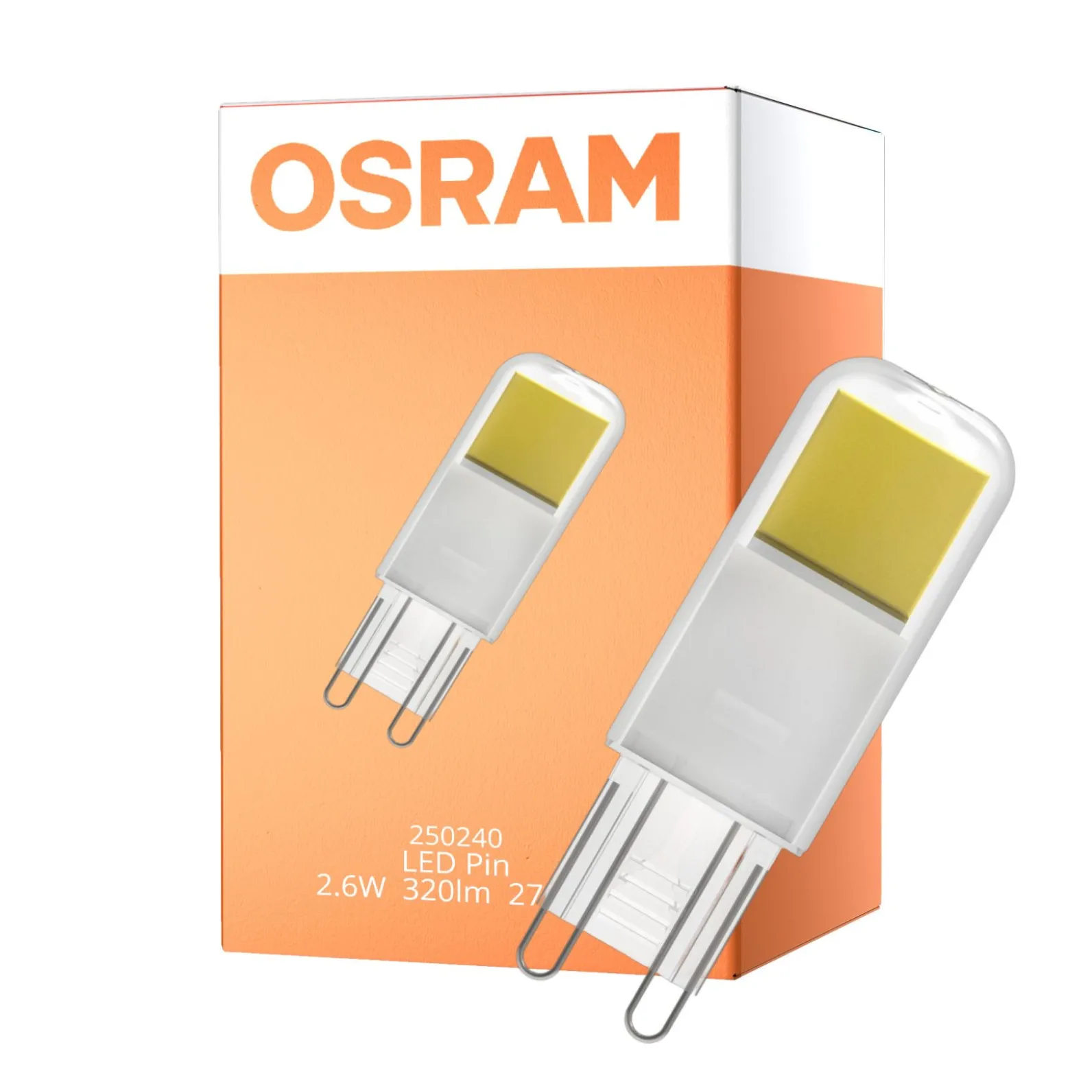 Osram LED Capsule G9 Klar 2.6W 320lm - 827 Extra Varm Vit | Ersättare 30W