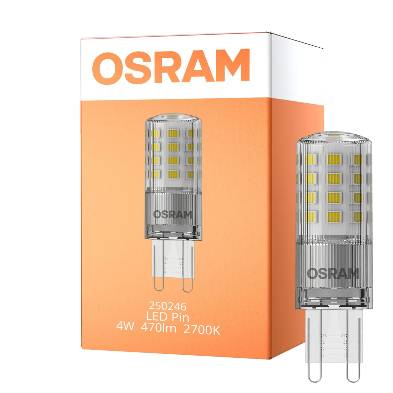 Osram LED Capsule G9 Klar 4W 470lm - 827 Extra Varm Vit | 3-Stegs Dim - Ersättare 40W