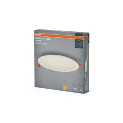 Osram LED Downlight Recess Slim Vit 22W 2000lm 110D - 830 Varm Vit | Utskärning 200mm - IP20