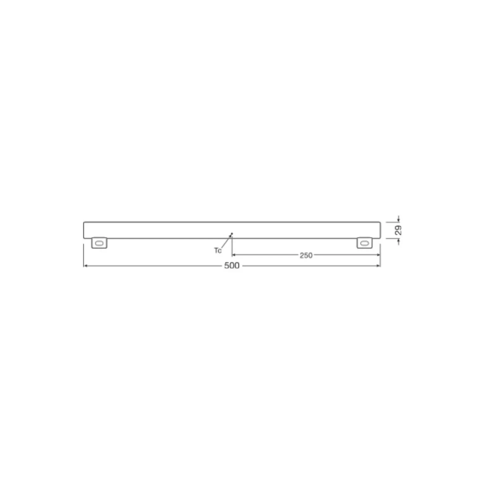 Osram LEDinestra HD Lighting S14s 4.7W 470lm - 927 Extra Varm Vit | Bästa Färgåtergivning - Dimbar - Ersättare 40W