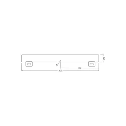 Osram LEDinestra HD Lighting S14s 3W 275lm - 927 Extra Varm Vit | Bästa Färgåtergivning - Dimbar - Ersättare 27W