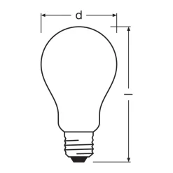 Osram LED Lamps E27 Päron Filament Matt 11.6W 2452lm - 827 Extra Varm Vit | Ersättare 150W